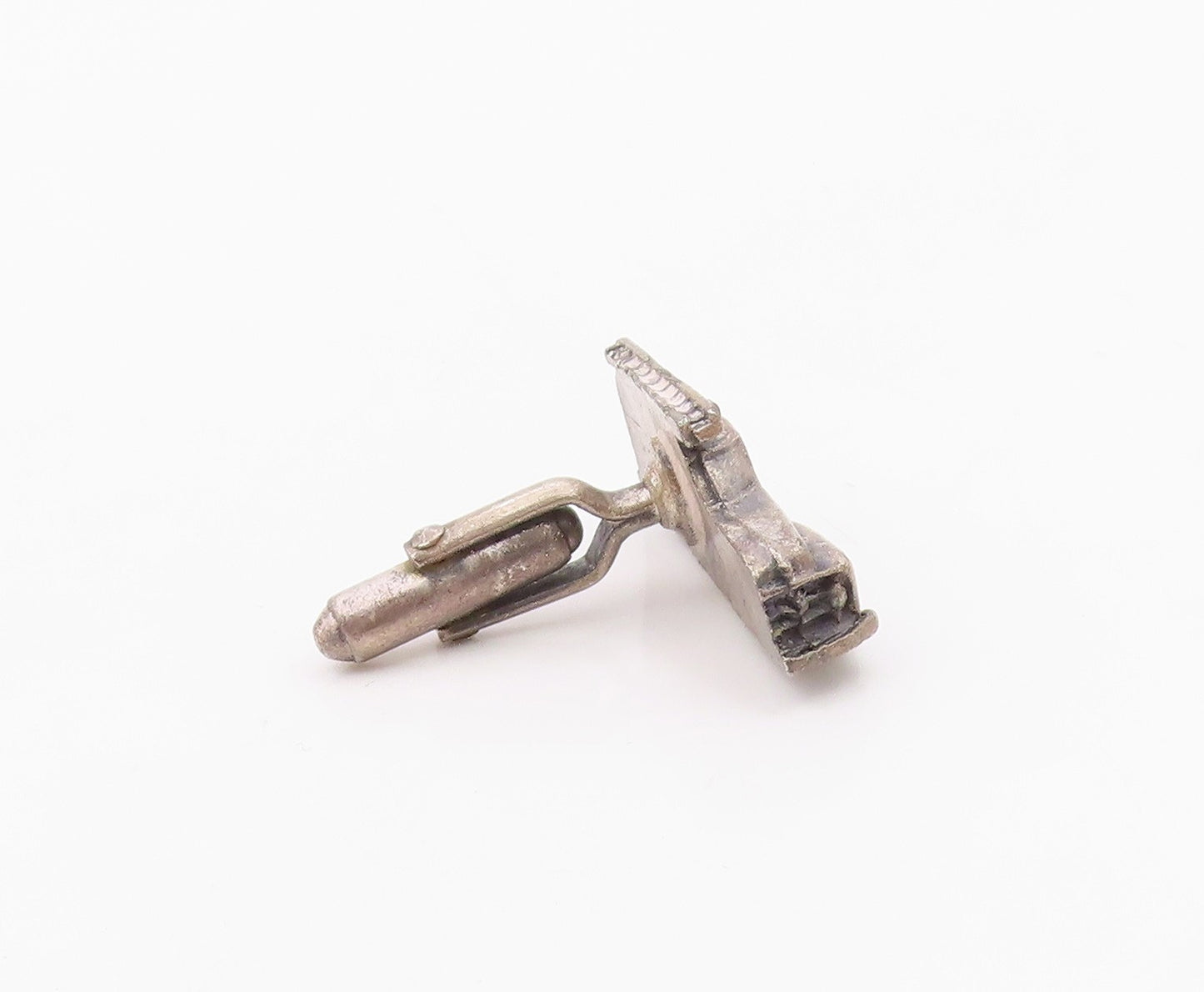 925 Sterling Silver  Vintage Antique RCA Service Car Motif Cuff Links  TR1306