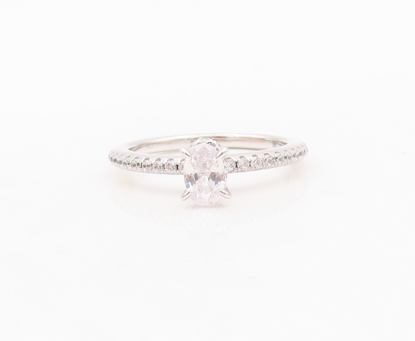 925 Sterling Silver Vintage Ring Minimalist CZ Wedding Ring  Sz 7  RG30443