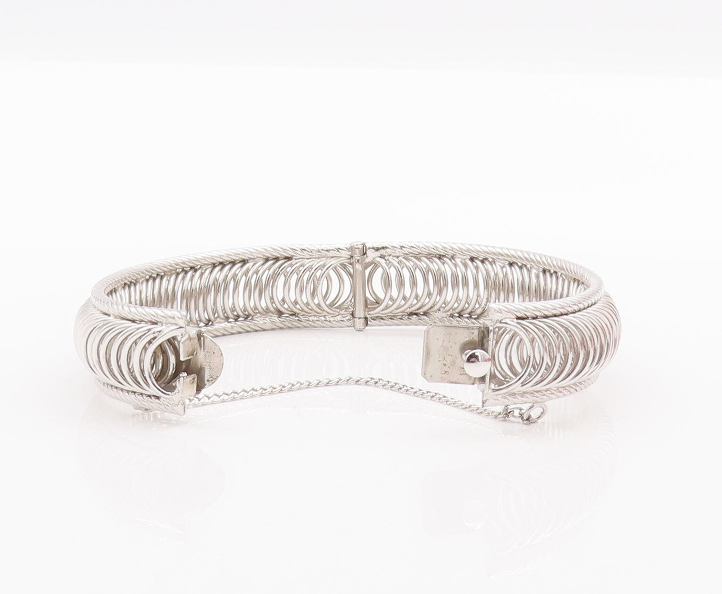 925 Sterling Silver Vintage Bracelet HARRY BICK Solid Ring Band Bangle  BT10344