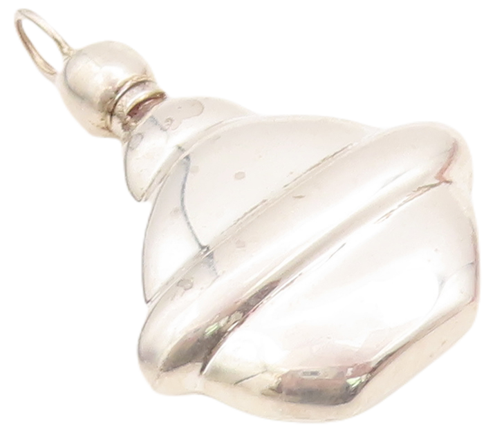 925 Sterling Silver Vintage Pendant MEXICO Designer Perfume Bottle OPENS PT23209