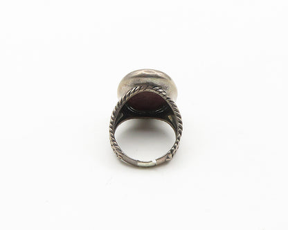 CAROLYN POLLACK RELIOS 925 Silver Vintage Rhodonite Ring Sz 9.5 RG18328