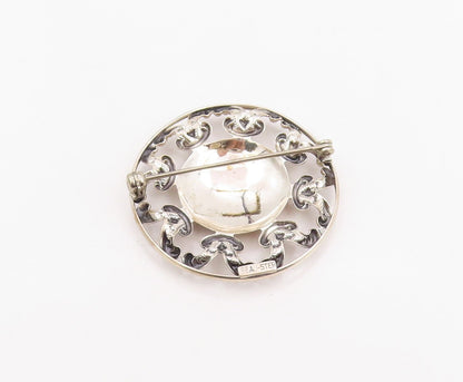 925 Sterling Silver Vintage Brooch BEAU Intricate Openwork Celtic Pin  BP12295