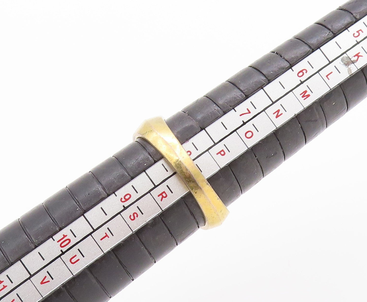 925 Sterling Silver Vintage Ring Gold Plated Purple & White CZ  Sz 8  RG33415
