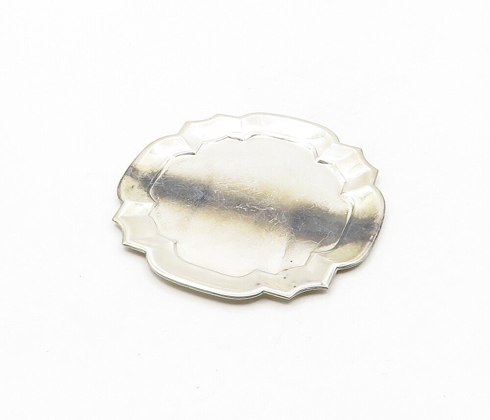 MMA 925 Sterling Silver  Vintage Oxidized Detail Petite Dish Tray  TR1589
