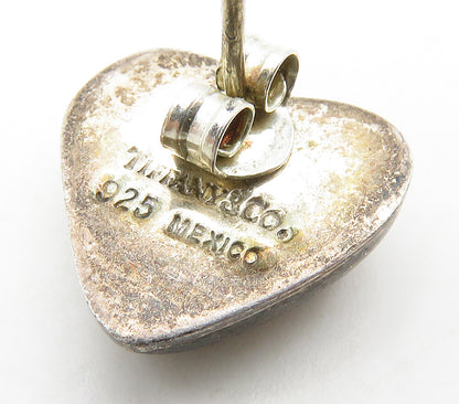 TIFFANY & CO. 925 Silver  Vintage Love Heart Single Stud Earring  EG8158