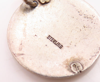 925 Silver Vintage Enamel Executive Committee IBM Club Pendant  PT20588