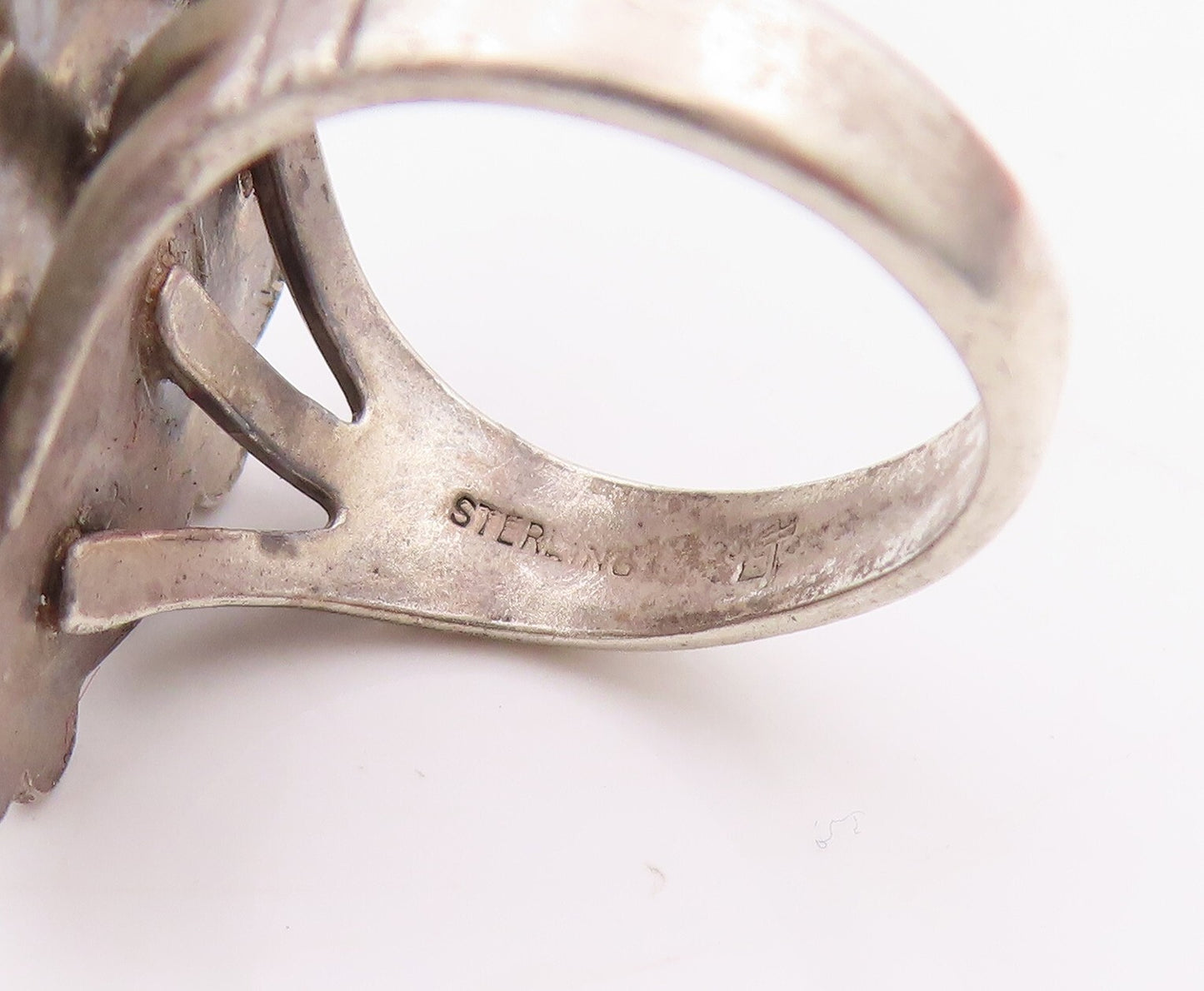 925 Sterling Silver Vintage Ring SOUTHWESTERN Designer Gemstone SZ 6 RG32047