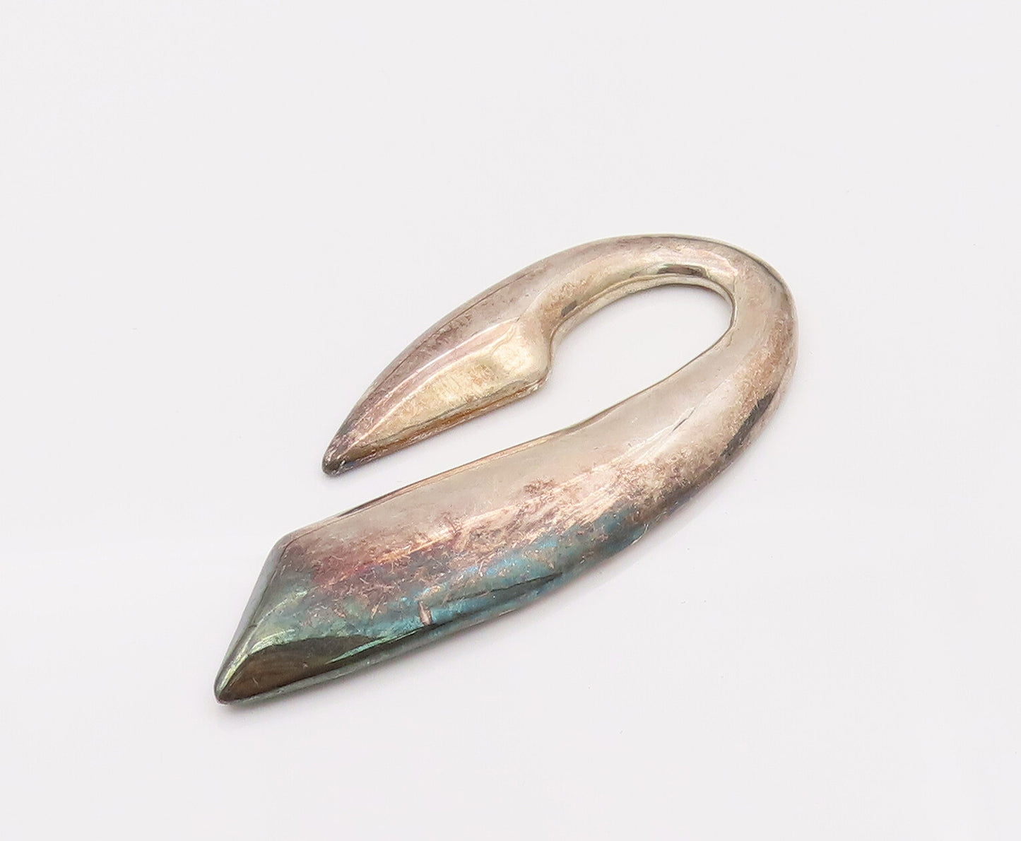 VARSANO 925 Sterling Silver Vintage Moldiest SIG Swirl Pendant PT22127