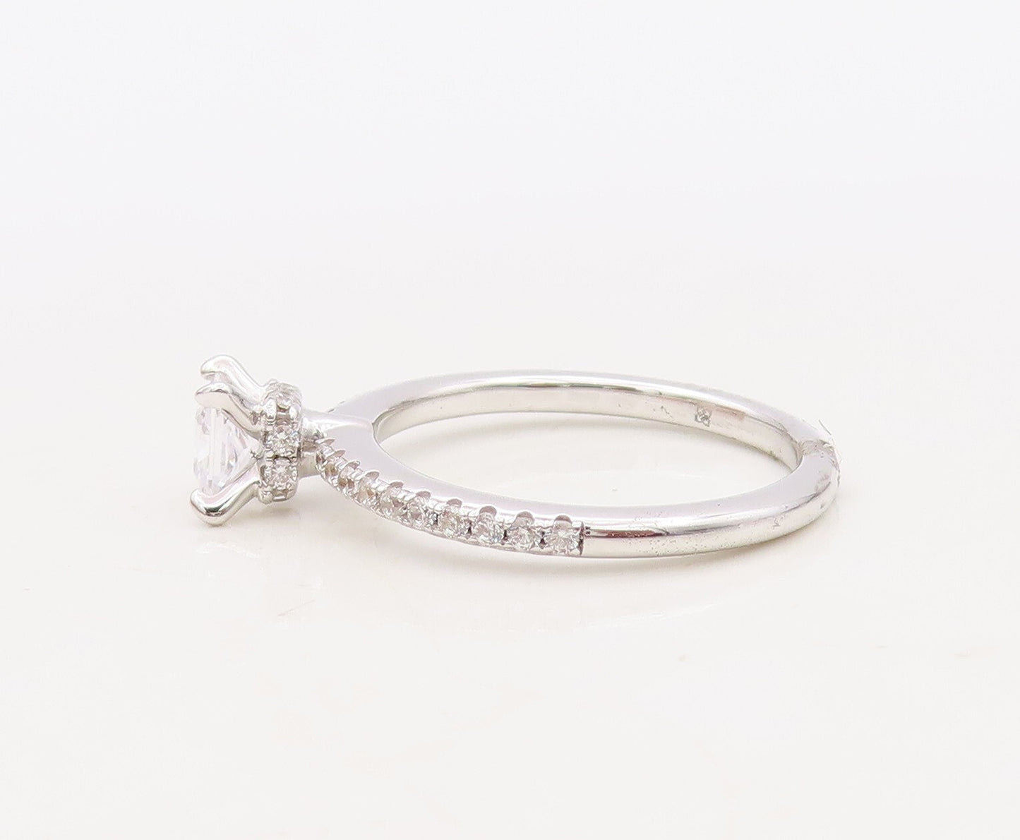 925 Sterling Silver Vintage Ring Minimalist CZ Wedding Ring  Sz 7  RG30494