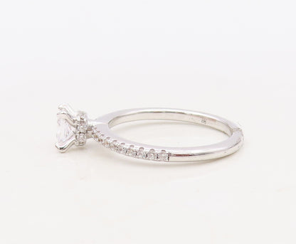925 Sterling Silver Vintage Ring Minimalist CZ Wedding Ring  Sz 7  RG30494