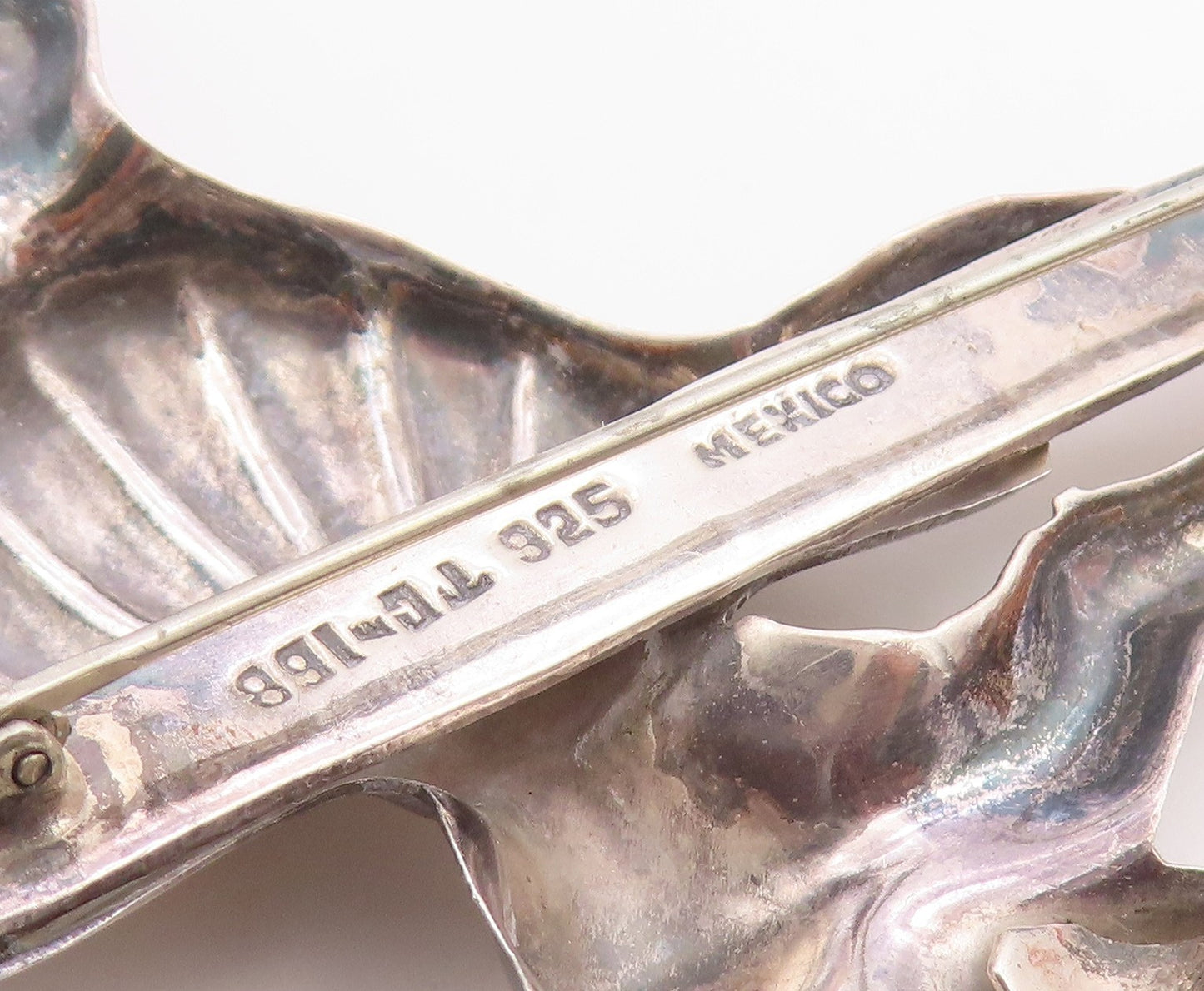 MEXICO 925 Sterling Silver  Vintage Ballet Dancer Motif Brooch Pin  BP4673