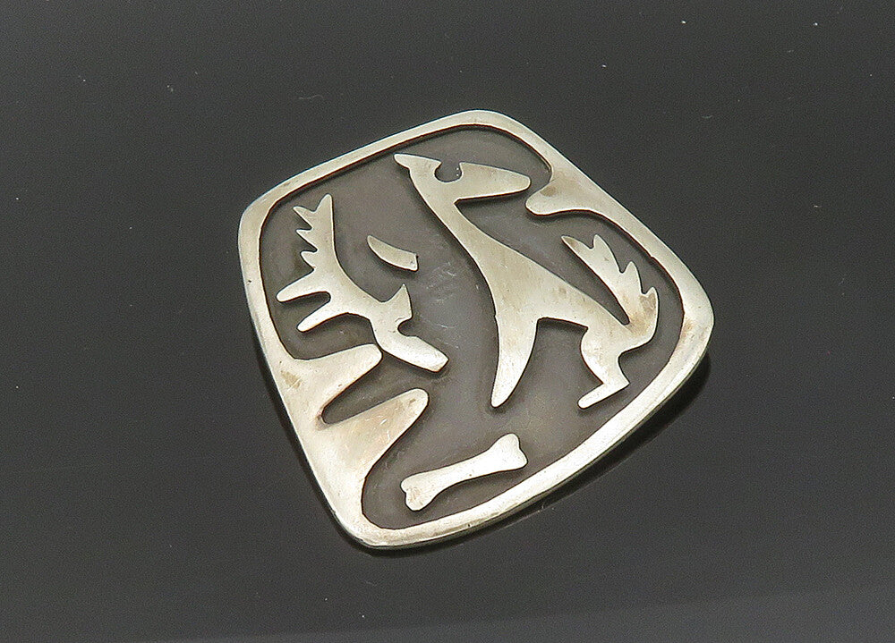 TAXCO 925 Sterling Silver  Vintage Antique Oxidized Animal Brooch Pin  BP8139