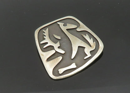 TAXCO 925 Sterling Silver  Vintage Antique Oxidized Animal Brooch Pin  BP8139