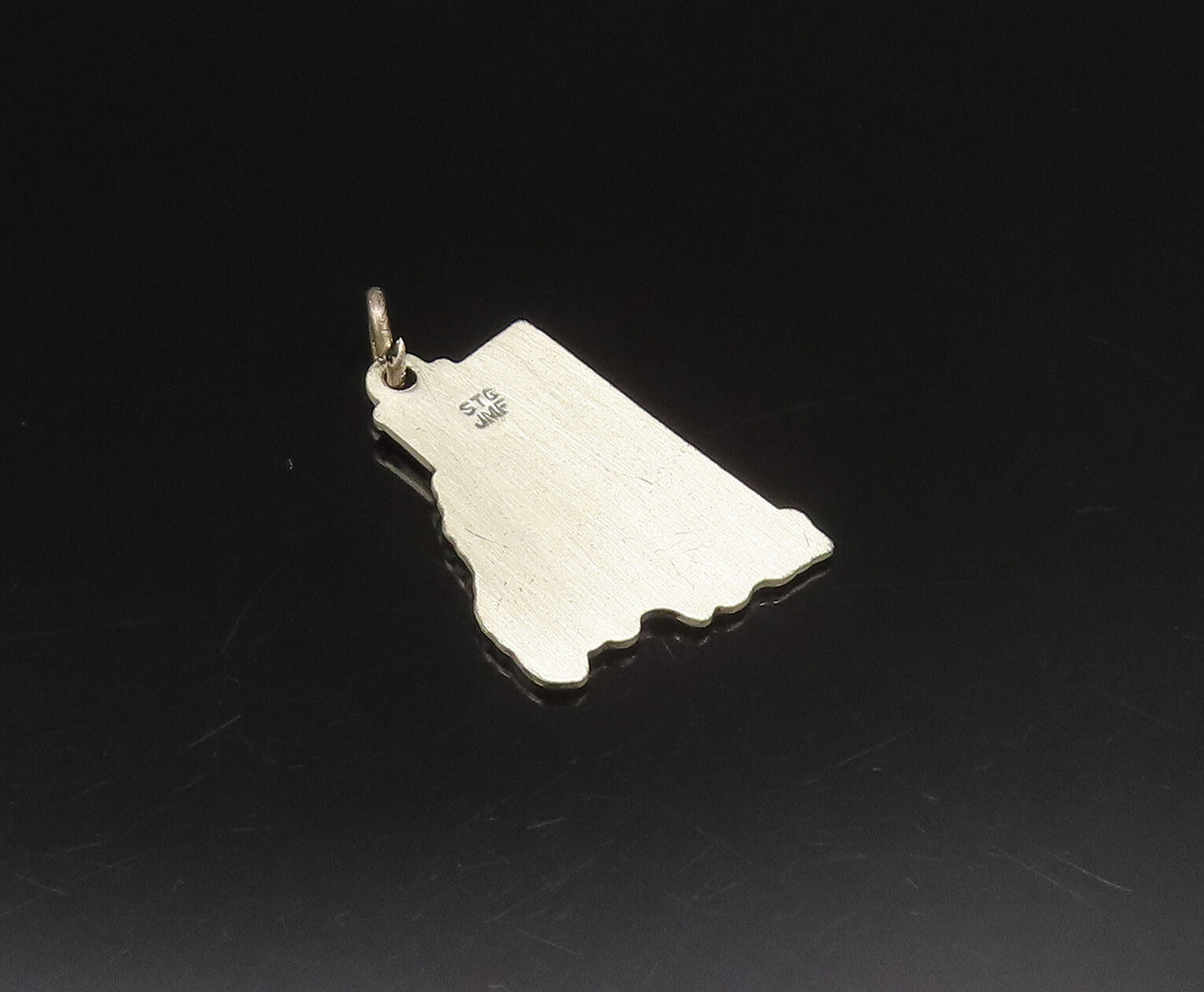 925 Sterling Silver  Vintage Rhode Island State Souvenir Pendant  PT21070