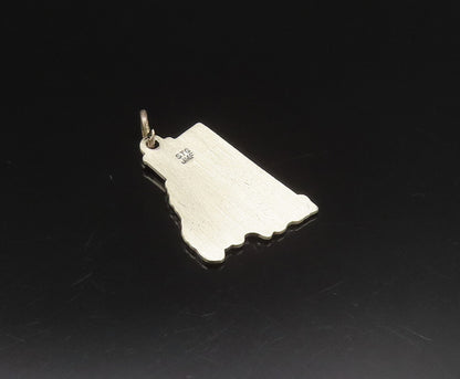 925 Sterling Silver  Vintage Rhode Island State Souvenir Pendant  PT21070