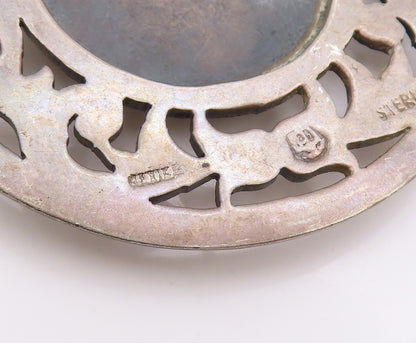 925 Sterling Silver Vintage Pendant Sagittarius Zodiac Cut Out Medallion PT24946