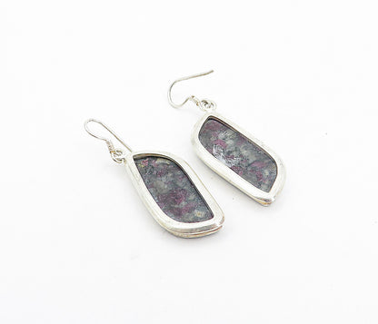 925 Sterling Silver  Gemstone Minimalist Shiny Dangle Earrings  EG3749