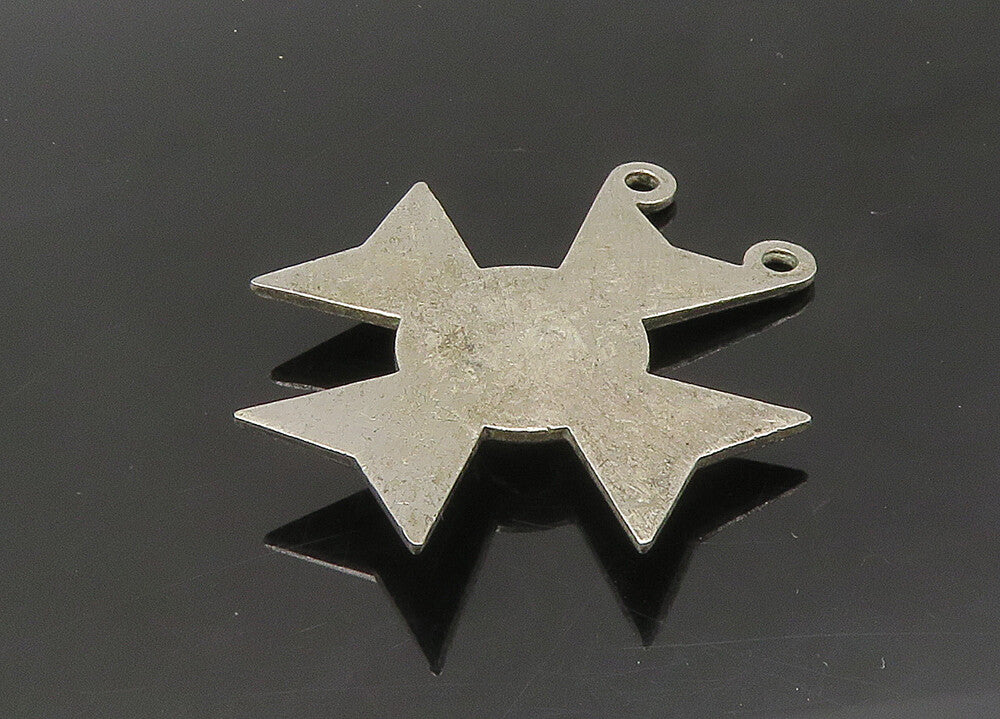 925 Sterling Silver  Vintage United States Military Badge Pendant  PT17063