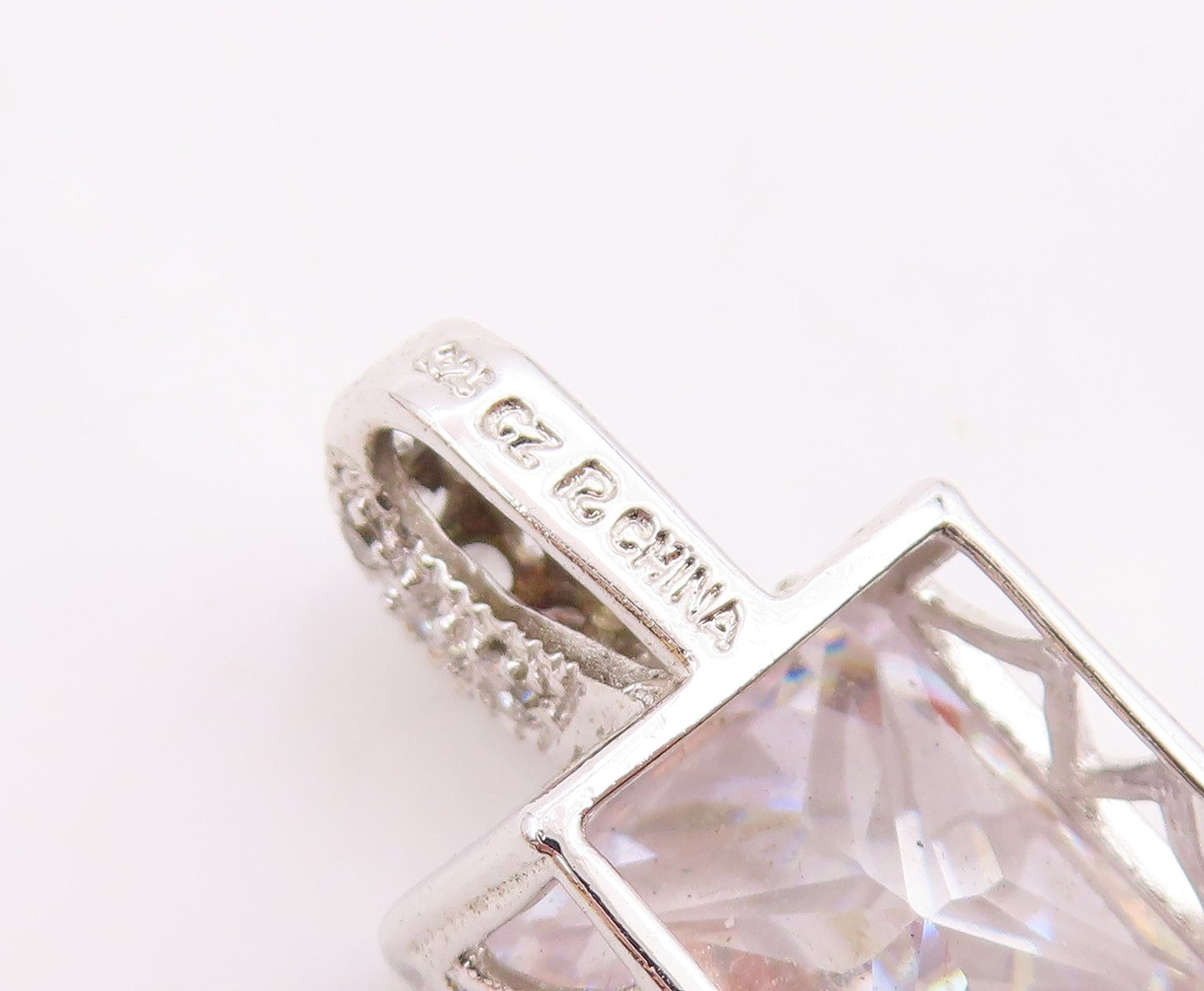 ROSS SIMON 925 Silver  Vintage Sparkling Cubic Zirconia Pendant  PT15878