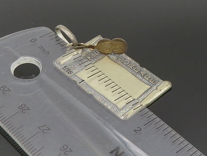 UNOAERRE 925 Sterling Silver Vintage A Day To Remember Scroll Pendant PT19862