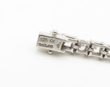 925 Sterling Silver  Shiny Prong Set Cubic Zirconia Tennis Bracelet  BT6741
