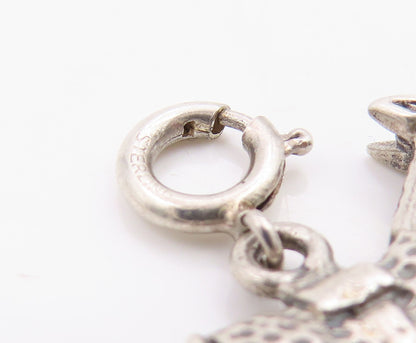925 Sterling Silver Vintage Pendant Miniature Baby Rocking Horse Charm  PT25924