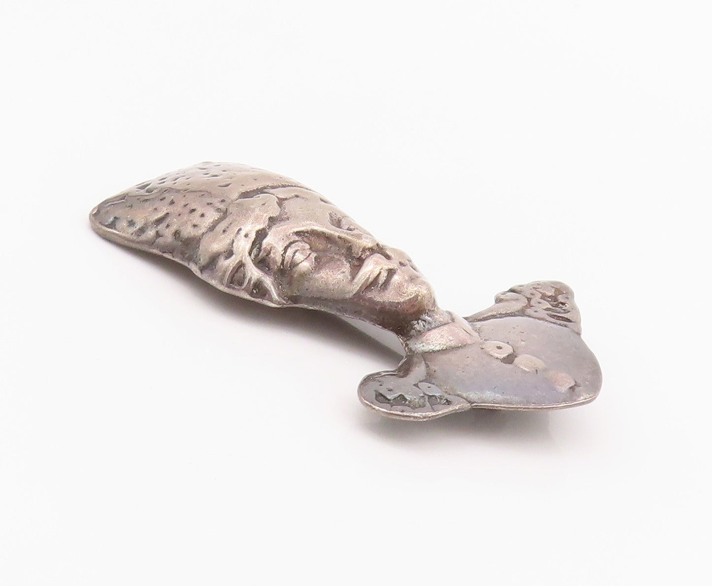 925 Sterling Silver Vintage Brooch Antique Royal Czar Figure  BP12533