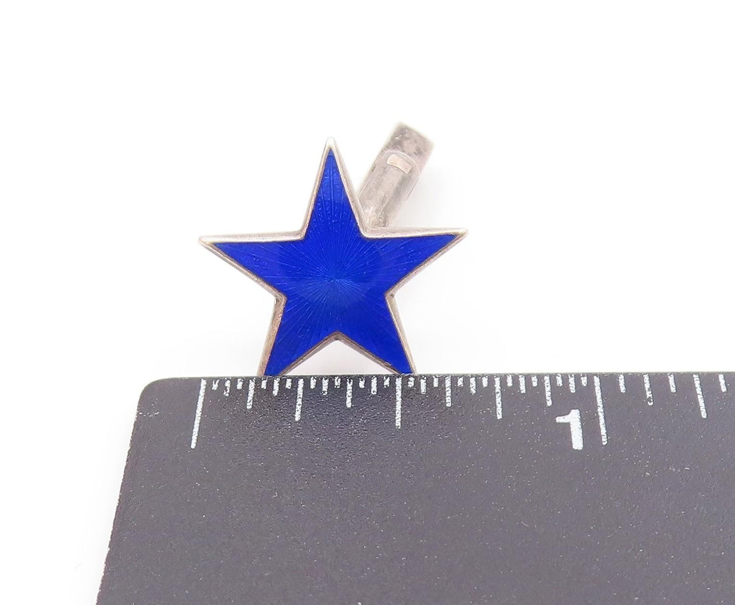 EUROPEAN 925 Sterling Silver Vintage Enamel 3 Pcs Lot Single Cufflinks TR3150