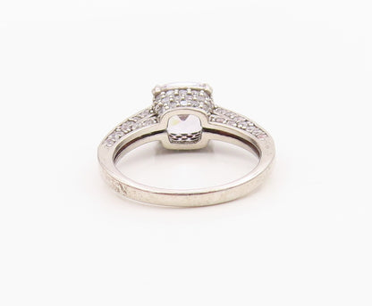 925 Sterling Silver Vintage Ring Minimalist CZ Statement Band  Sz 6  RG36265