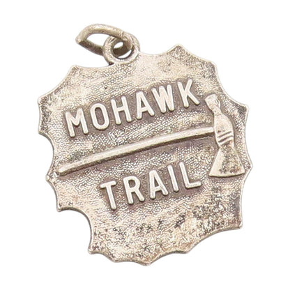 925 Sterling Silver Vintage Pendant Mohawk Trail Massachusetts Charm PT25121