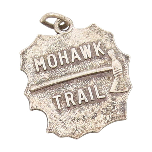 925 Sterling Silver Vintage Pendant Mohawk Trail Massachusetts Charm PT25121