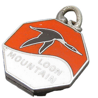 925 Sterling Silver  Vintage Loon Mountain New Hampshire Pendant  PT18412