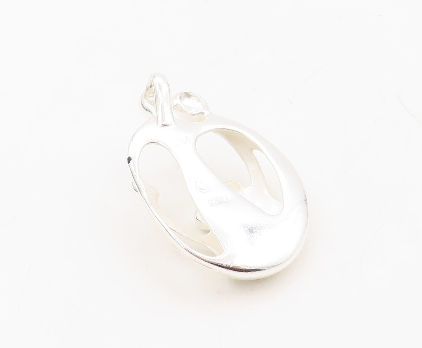 925 Sterling Silver Vintage Pendant CAROLYN POLLACK Happy Community  PT23593