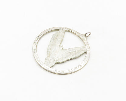 WALLACE 925 Sterling Silver  Vintage Peace On Earth Dove 1975 Pendant  PT14398