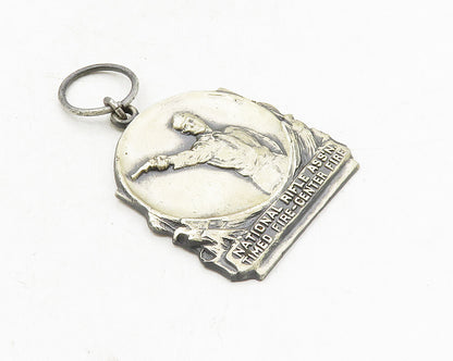 BLACKINTON 925 Silver  Vintage Antique National Rifle Ass'n Pendant  PT7880