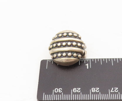 MONET 925 Silver  Vintage Beaded Sequence Round Press Back Earrings  EG12642