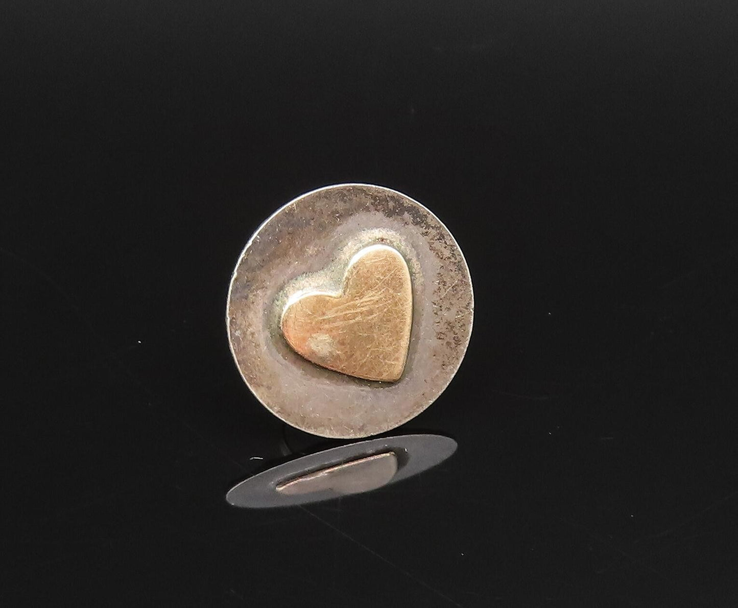 14K GOLD & 925 Silver  Vintage Two Tone Multi Singles Lot Earrings  EG11988