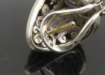 LAGOS HARDY BIXBY 925 Silver & 14K GOLD  Vintage 3 Pcs Single Earrings EG11243