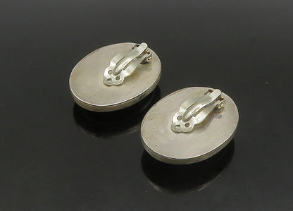 CELIA SEBIRI 925 Silver Vintage Rhodochrosite Heavy Clip On Earrings EG11429
