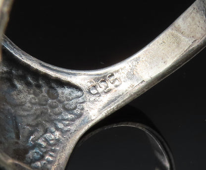 925 Sterling Silver  Vintage Masonic Pentagram Signet Ring Sz 13  RG24916