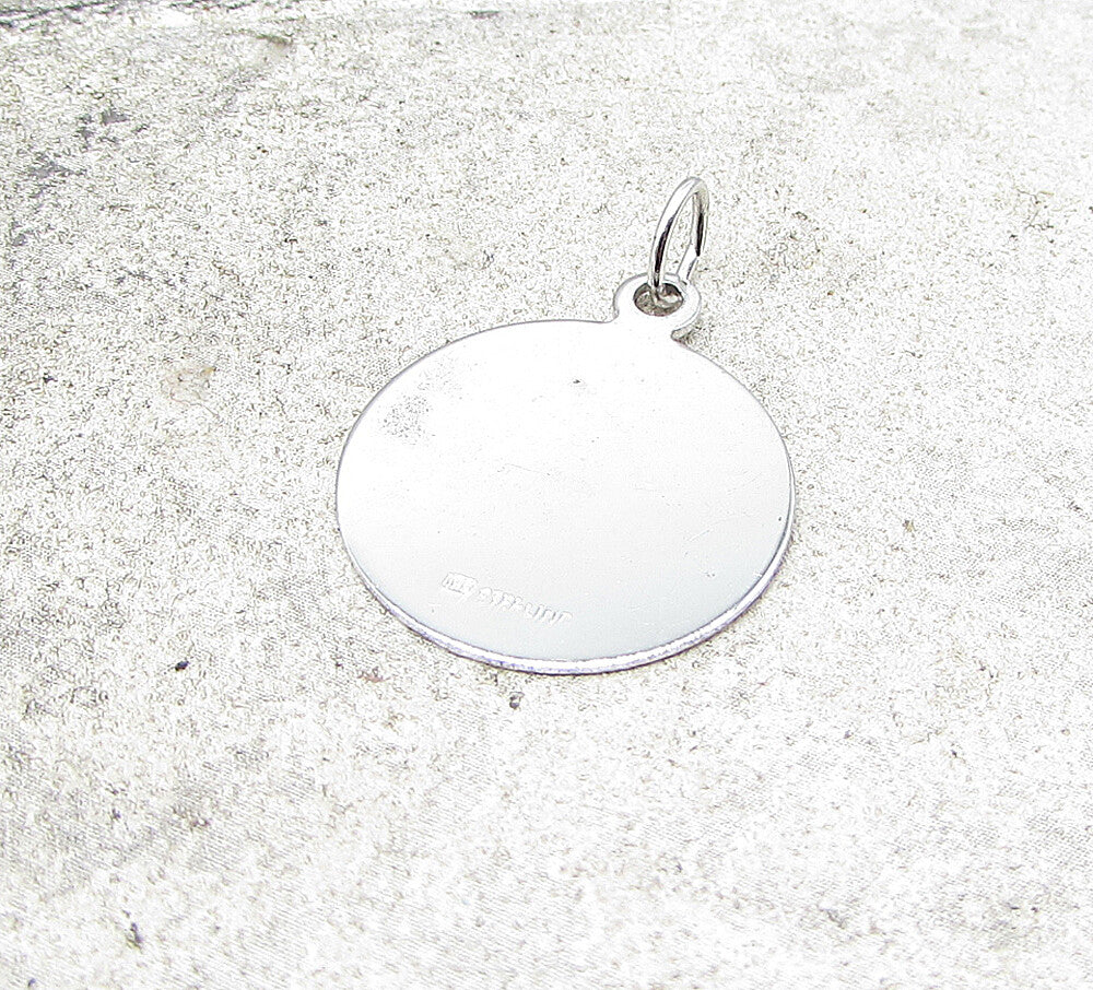 925 Sterling Silver  New Democratic Party Charm Pendant  PT1110