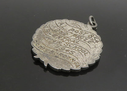 925 Sterling Silver  Vintage Antique American Legion Oratory Pendant  PT19163