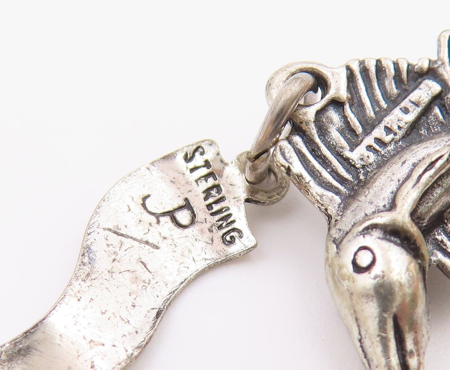 925 Sterling Silver  Vintage Virginia Beach Swordfish Charm Pendant  PT21782