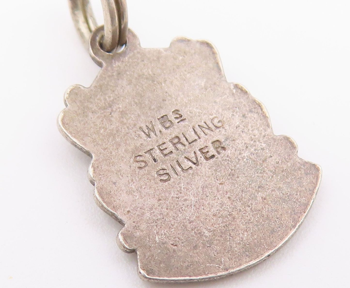 925 Sterling Silver  Vintage Enamel Windsor Coat Of Arms Charm Pendant PT20665
