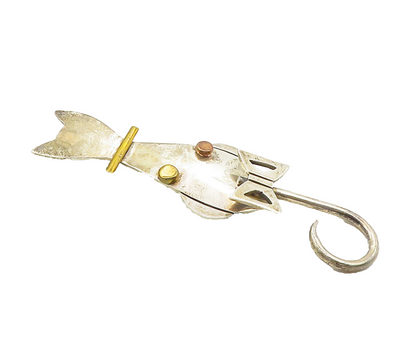 EFS MEXICO 925 Silver  Vintage Two Tone Sitting Cat Motif Brooch Pin  BP4015