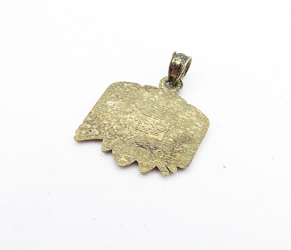 LOGO ART 925 Sterling Silver Vintage Ohio Bobcats Basketball Pendant PT3893