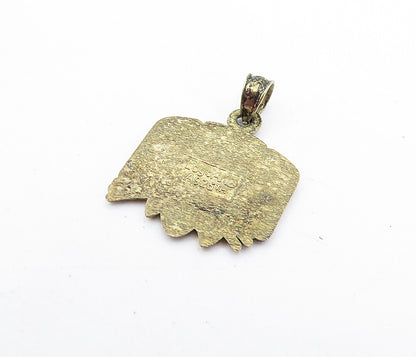 LOGO ART 925 Sterling Silver Vintage Ohio Bobcats Basketball Pendant PT3893