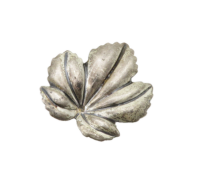 JEWELART 925 Sterling Silver  Vintage Floral Leaf Motif Brooch Pin  BP6316