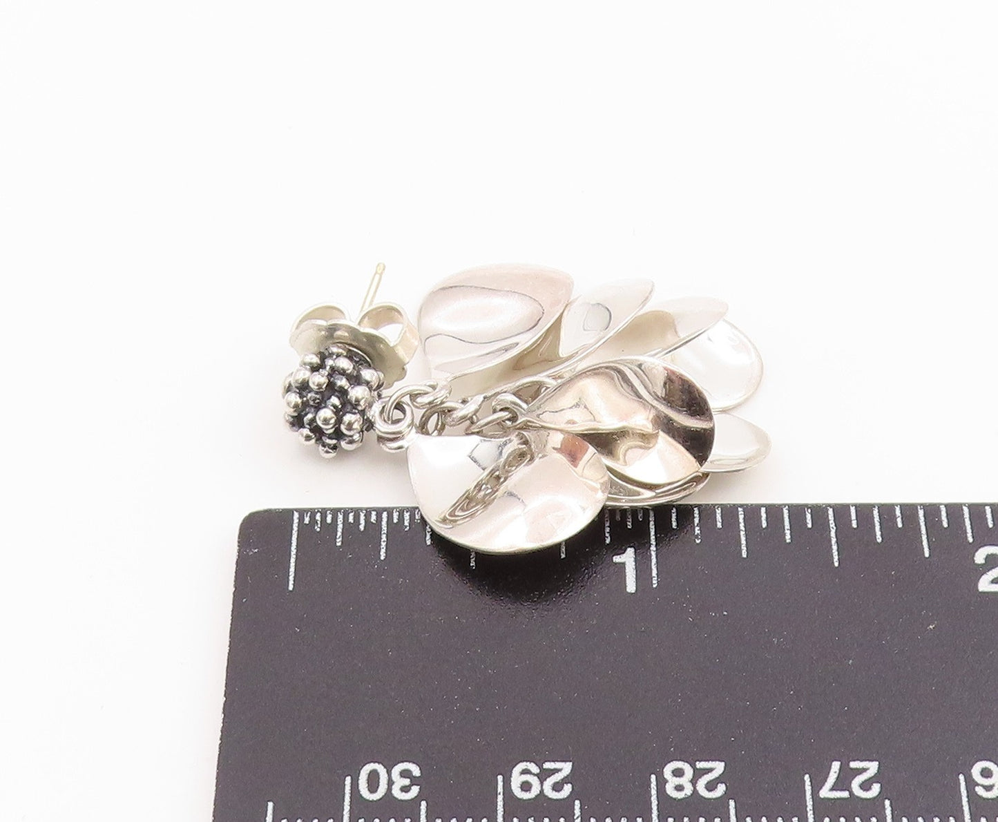 14K Gold & 925 Sterling Silver Vintage Earrings Designer Gemstone Lot  EG14298