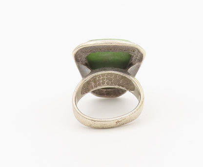 925 Sterling Silver Vintage Ring BARSE Minimalist Large Turquoise Sz 6.5 RG27936